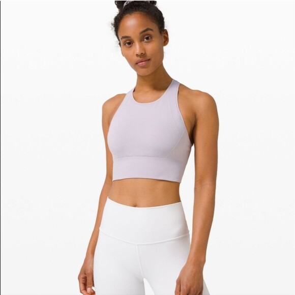 Lululemon Ebb to Train Bra Stargaze Purple Grey Size 4 Crop Top Tank - Picture 1 of 7